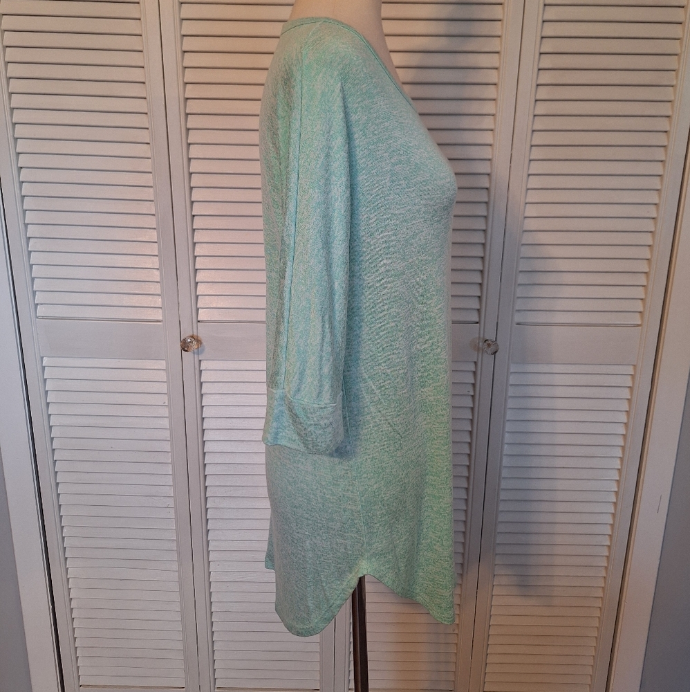 Vintage Reb & J. Mint Green Comfy Tunic Top LG *5 - Picture 2 of 5